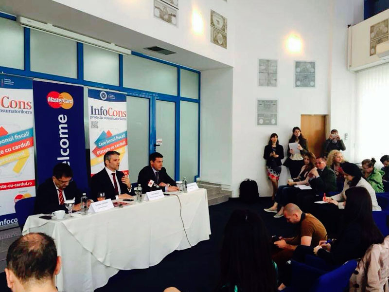Corneliu Visoianu – Consilier al primului ministru, Sorin Mierlea – Presedinte A.N.P.C.P.P.S. Romania – InfoCons, Cosmin Vladimirescu – General manager MasterCard Romania